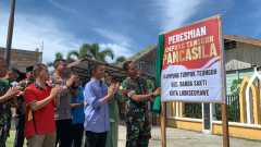  Resmikan Kampung Tangguh Pancasila, ini harapan Dandim 0103/Aut 